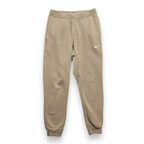 Nike Sportswear Fleece Joggers Sweatpants Khaki Tapered Leg Mens XL 716830 247 - Picture 10 of 13